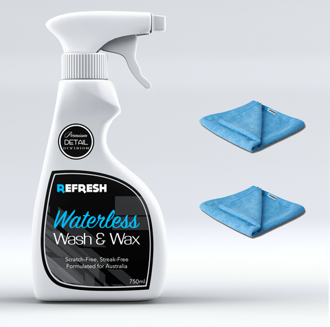 Waterless Wash & Wax + Cloth Combo - Save 25%